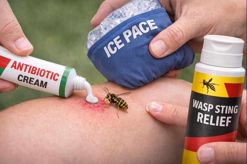 que mettre sur une piqure de guêpe