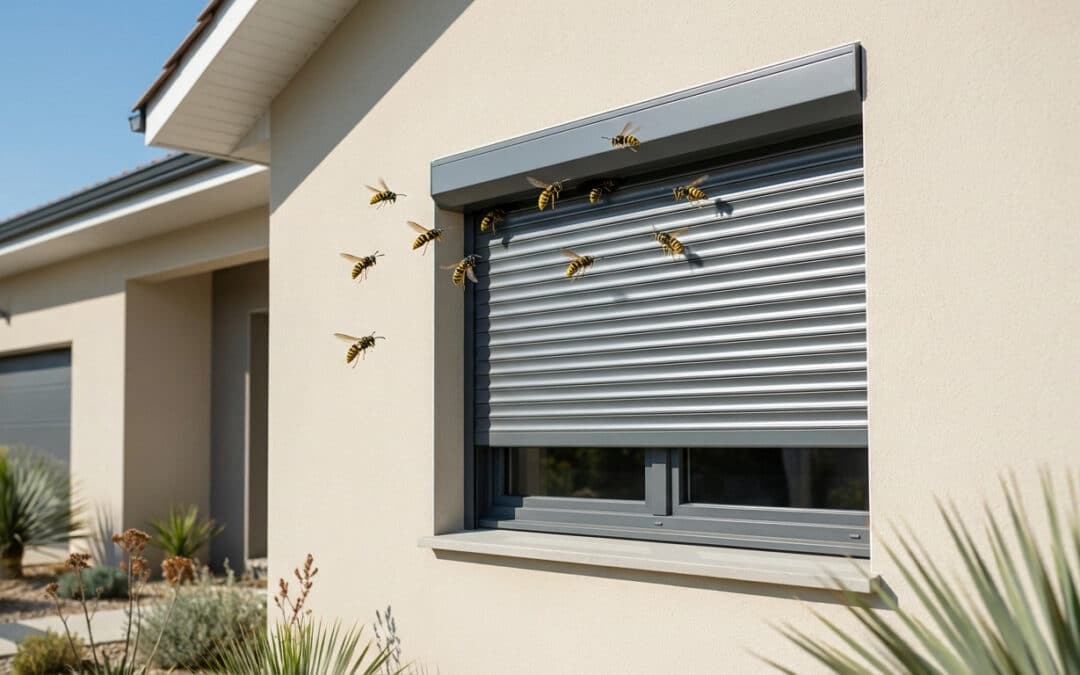Guêpes dans vos volets roulants : agissez en sécurité