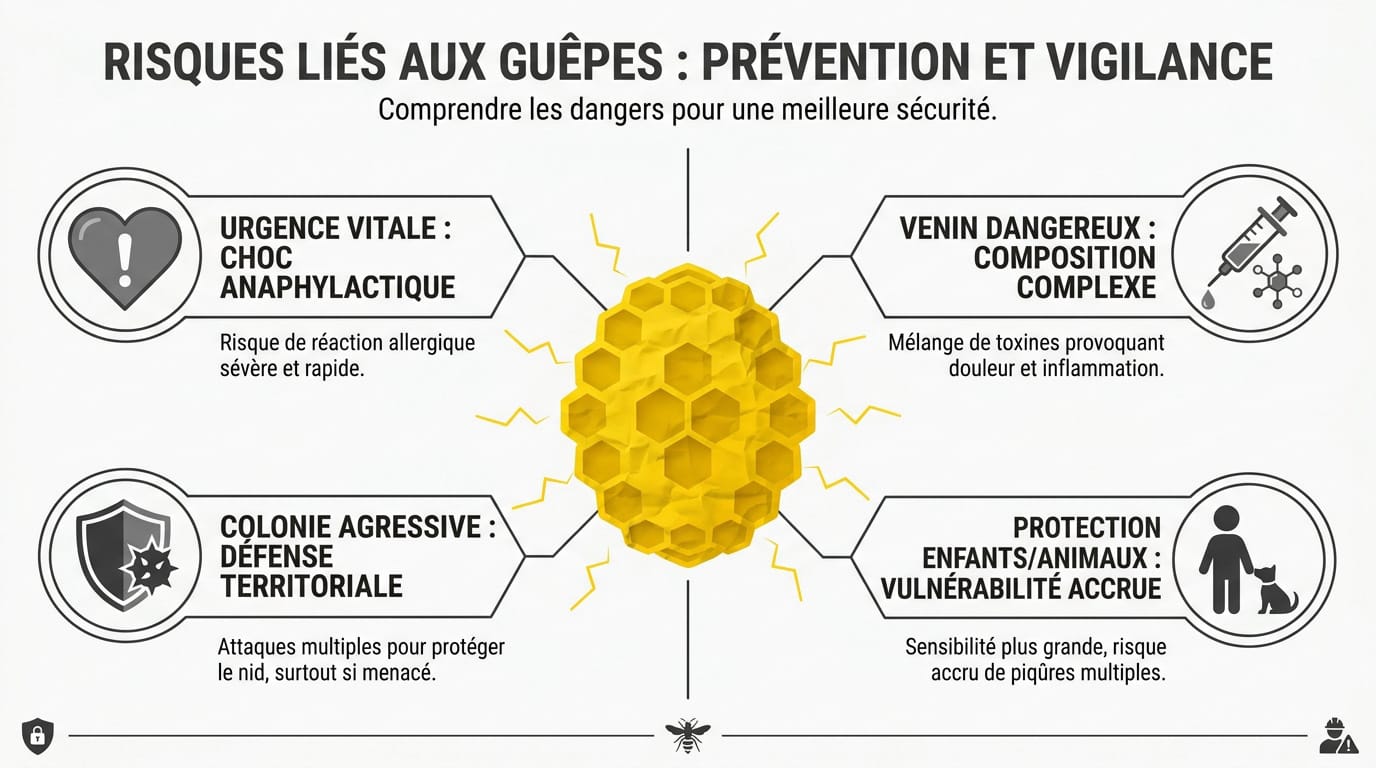 Risques liés aux nids de guêpes et importance de la prévention professionnelle en été