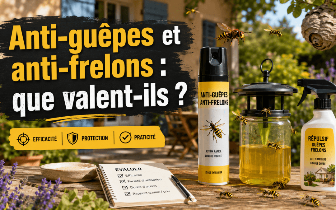 Anti-guêpes et anti-frelons : efficacité des produits