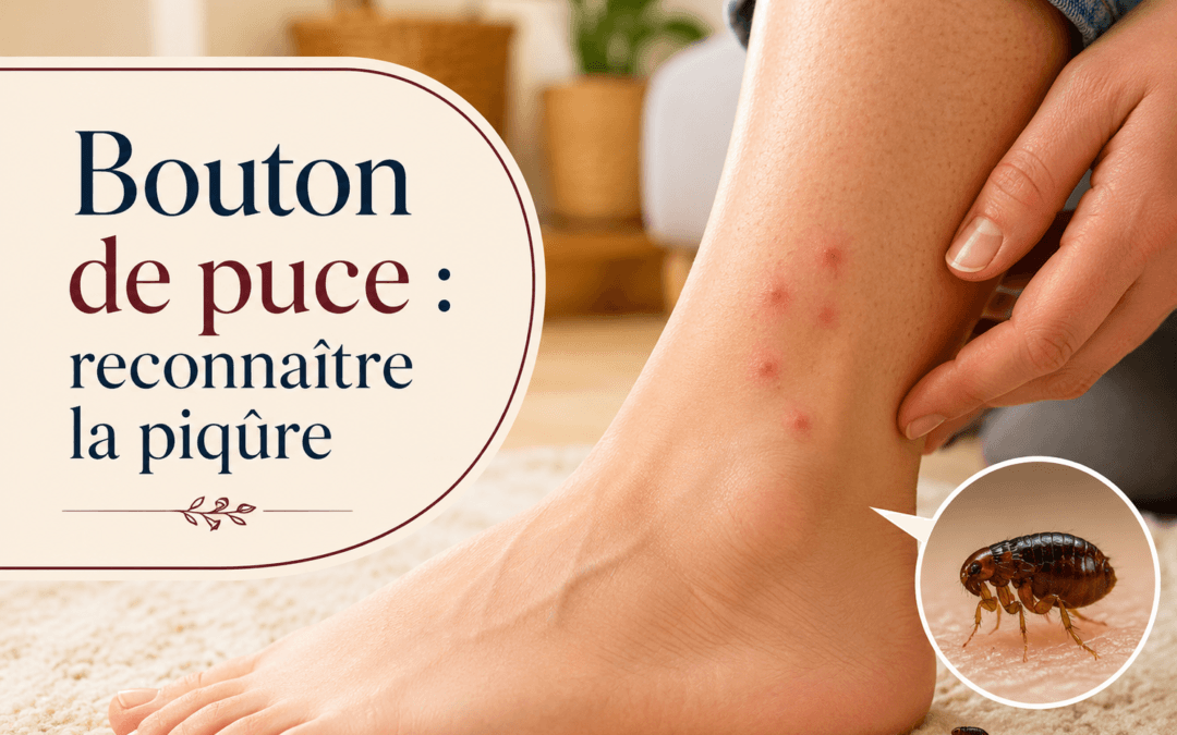 Bouton de puce : reconnaître une piqûre facilement