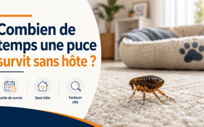 Combien de temps une puce survit sans hôte ?
