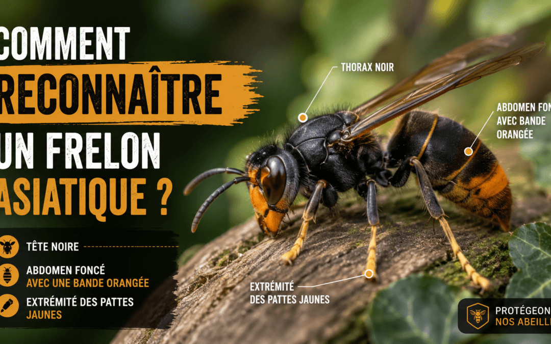 Comment reconnaître un frelon asiatique : signes visuels clés