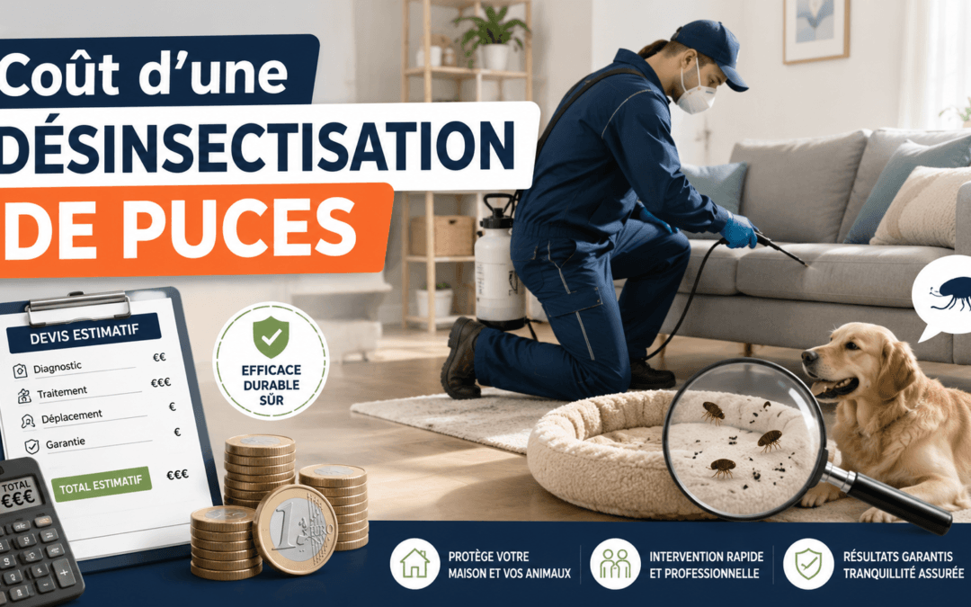 Coût d&rsquo;une désinsectisation de puces
