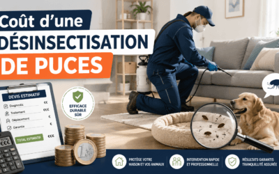 Coût d&rsquo;une désinsectisation de puces