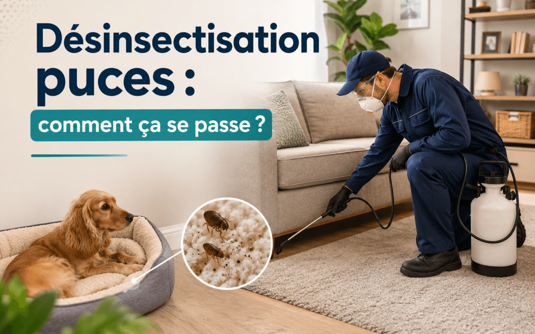 Désinsectisation puces : déroulement d’un traitement professionnel