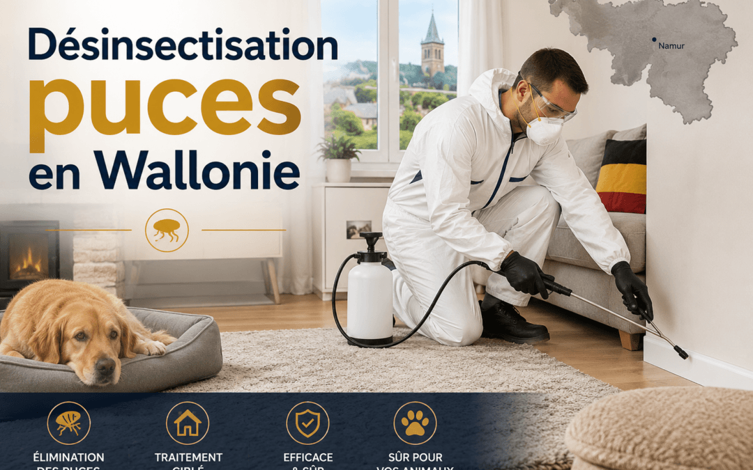 Désinsectisation puces en Wallonie