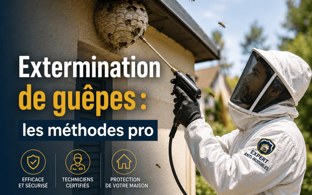 Extermination de guêpes : méthodes professionnelles et sécurisées