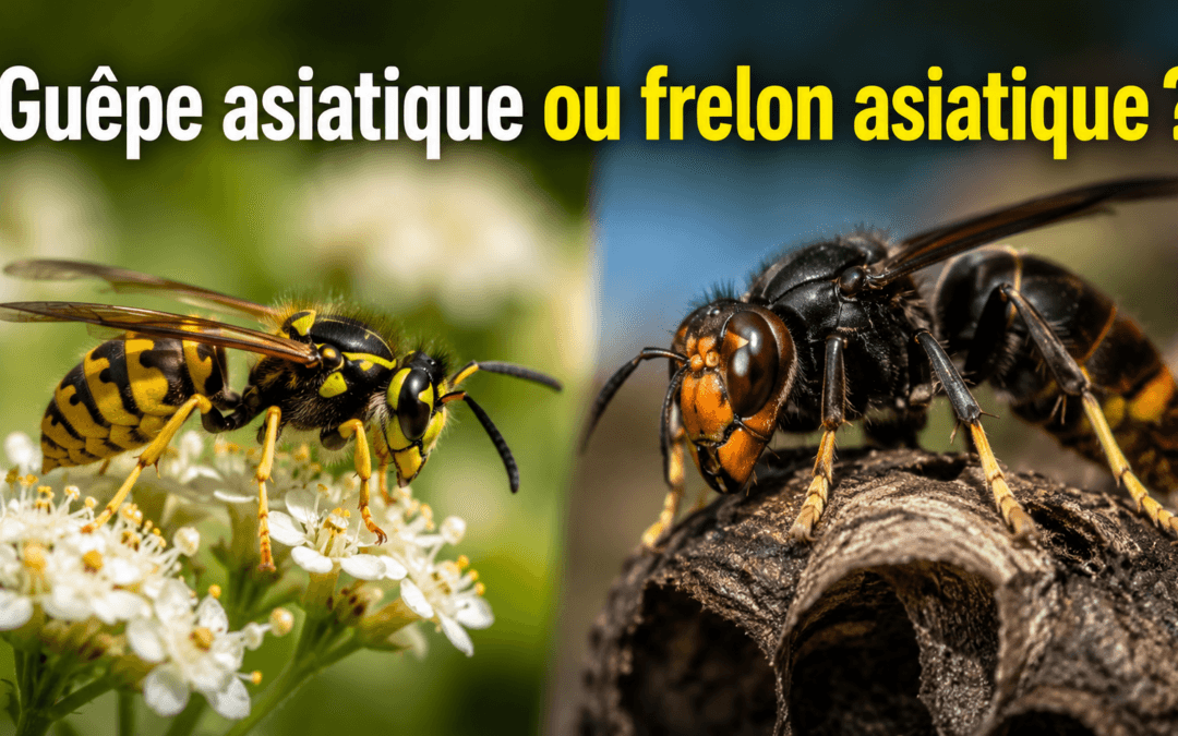 Guêpe asiatique ou frelon asiatique : comment les différencier