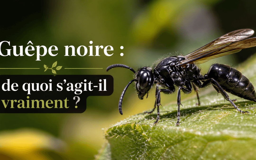 Guêpe noire : identification et différences visuelles