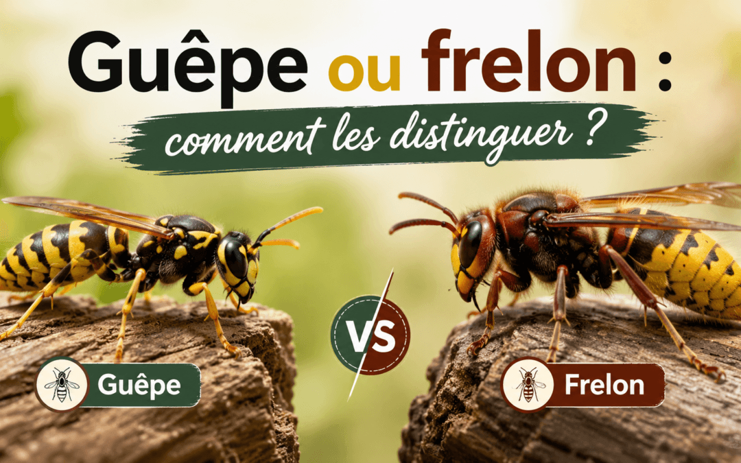 Guêpe ou frelon : comment les distinguer facilement