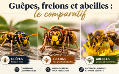 Guêpes, frelons et abeilles : le comparatif