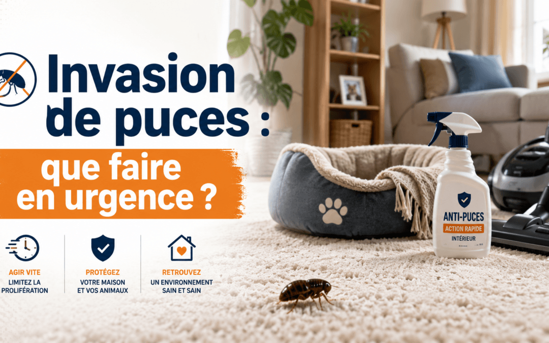 Invasion de puces : que faire en urgence ?