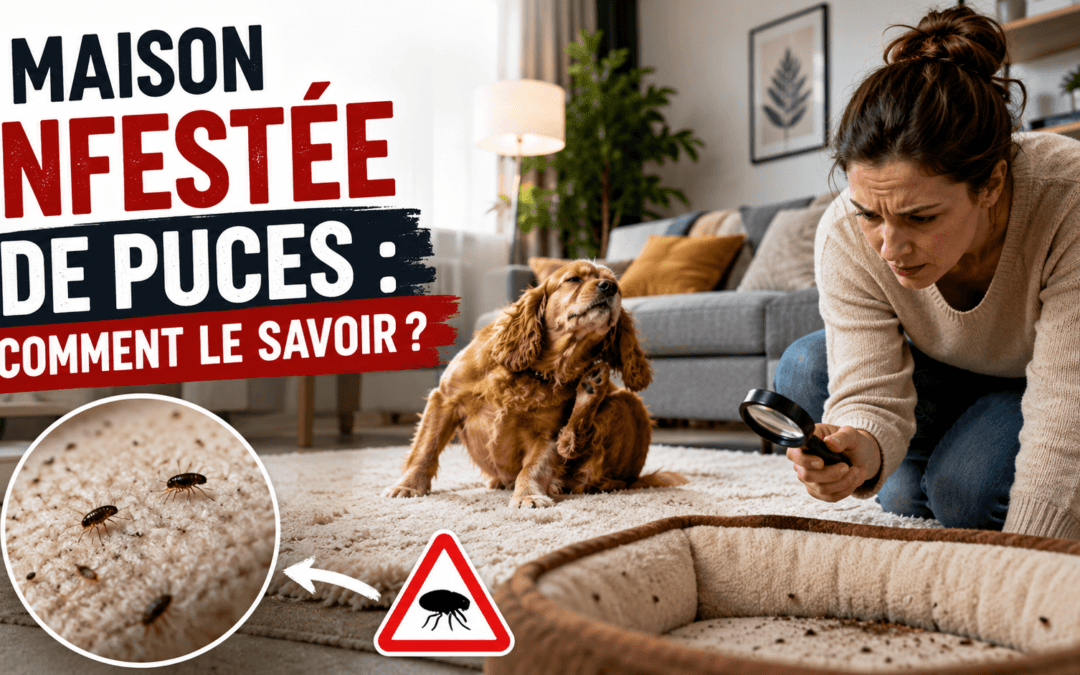 Maison infestée de puces : comment le savoir ?
