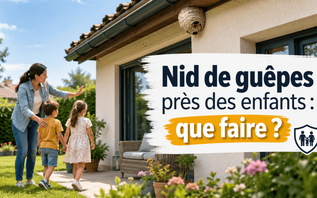 Nid de guêpes près des enfants : que faire ?