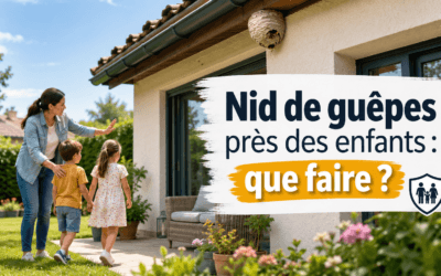Nid de guêpes près des enfants : que faire ?