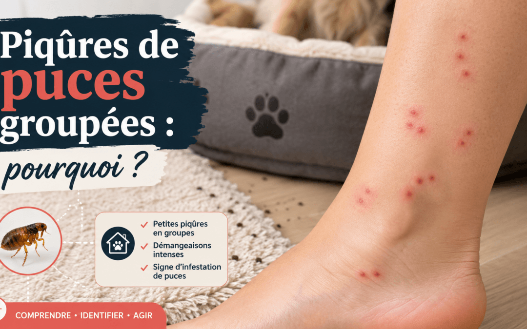 Piqûres de puces groupées : pourquoi ?