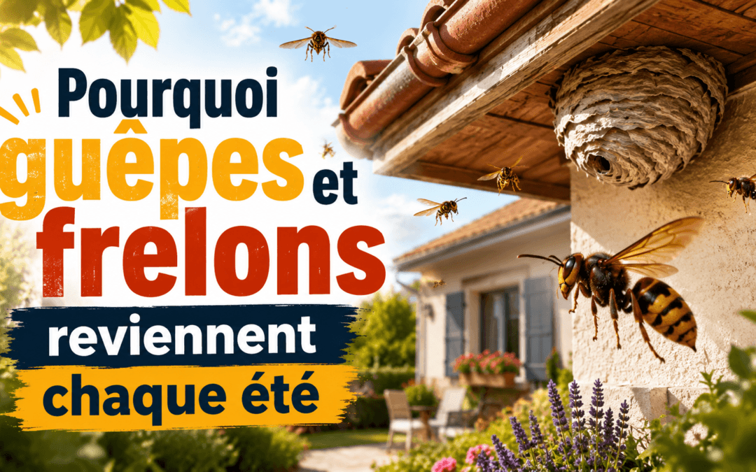 Pourquoi guêpes et frelons reviennent chaque été