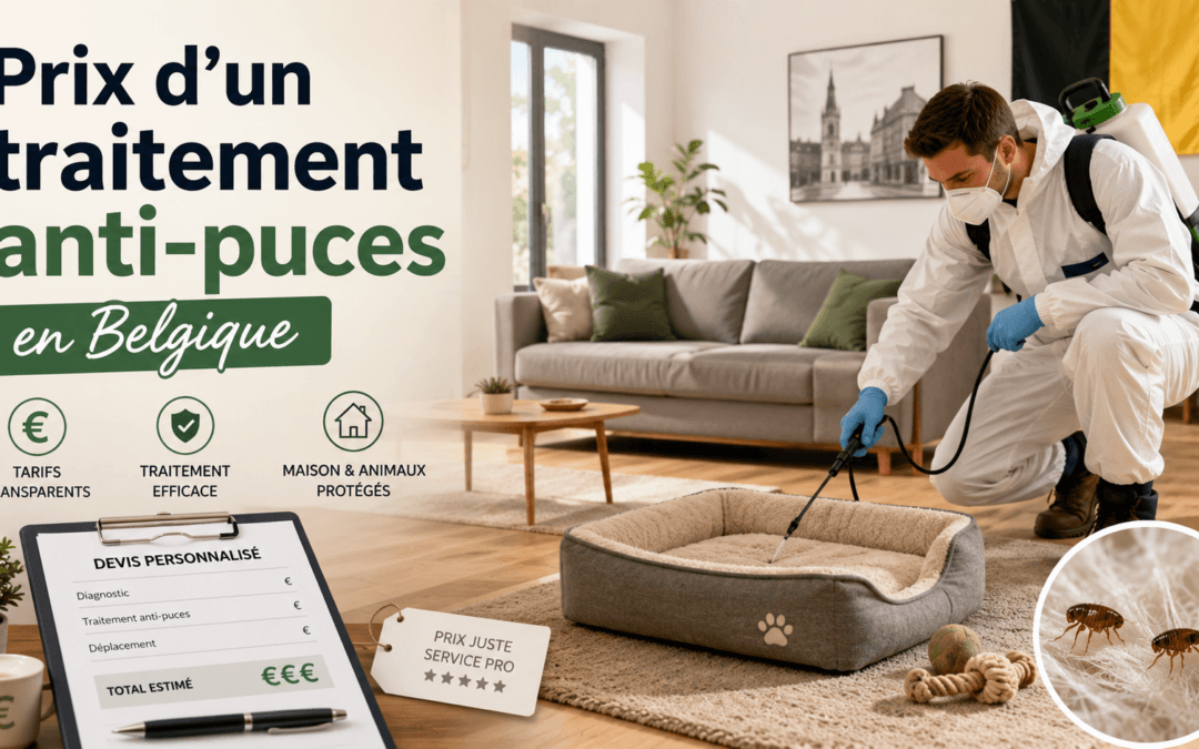 Prix d&rsquo;un traitement anti-puces en Belgique