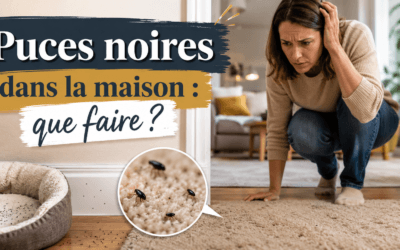 Puces noires dans la maison : que faire ?