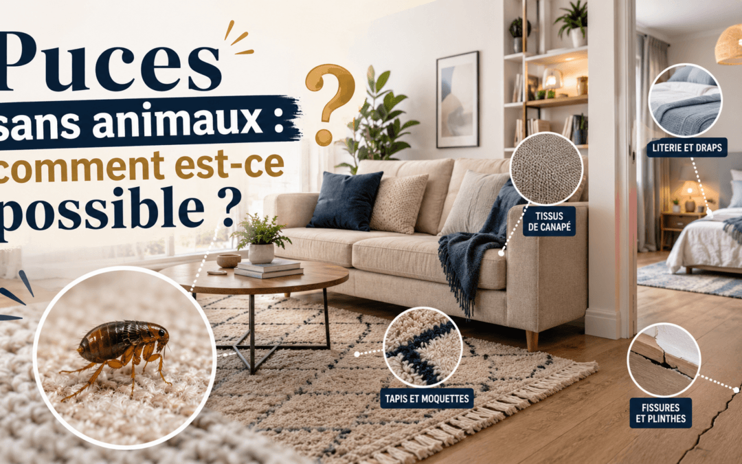 Puces sans animaux : comment est-ce possible ?