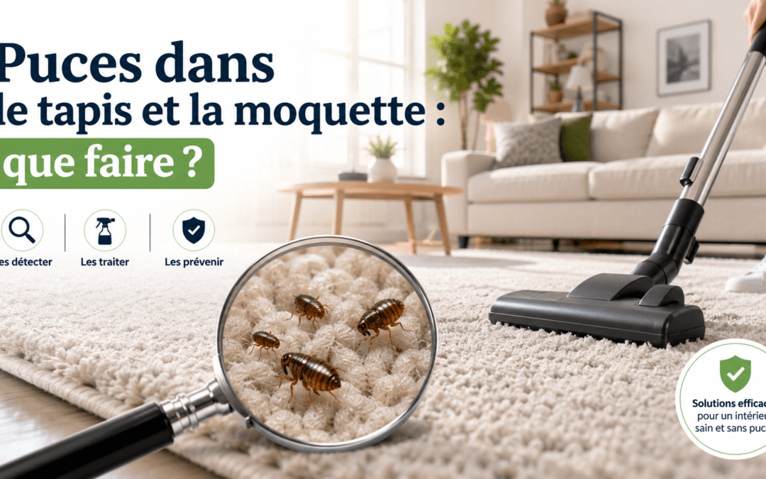 Puces dans le tapis et la moquette : que faire