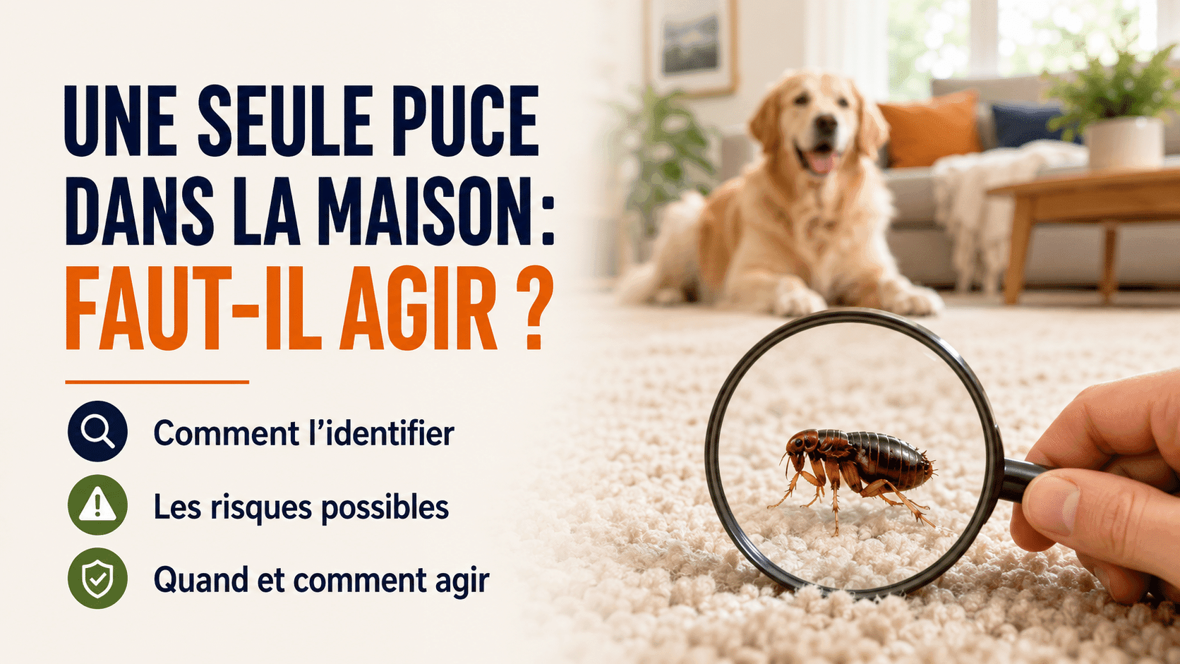 Que faire si vous trouvez une seule puce dans la maison ?