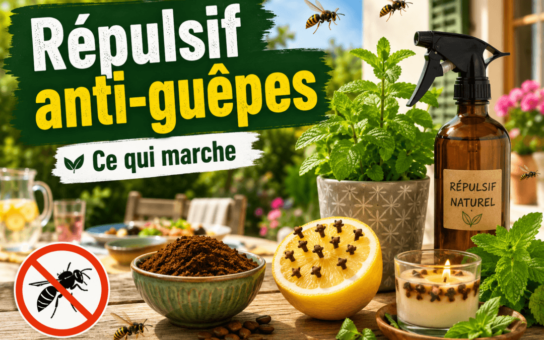 Répulsif anti-guêpes : les solutions qui marchent vraiment