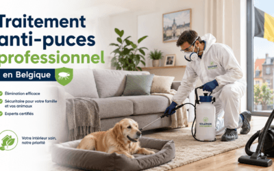 Traitement anti-puces professionnel en Belgique