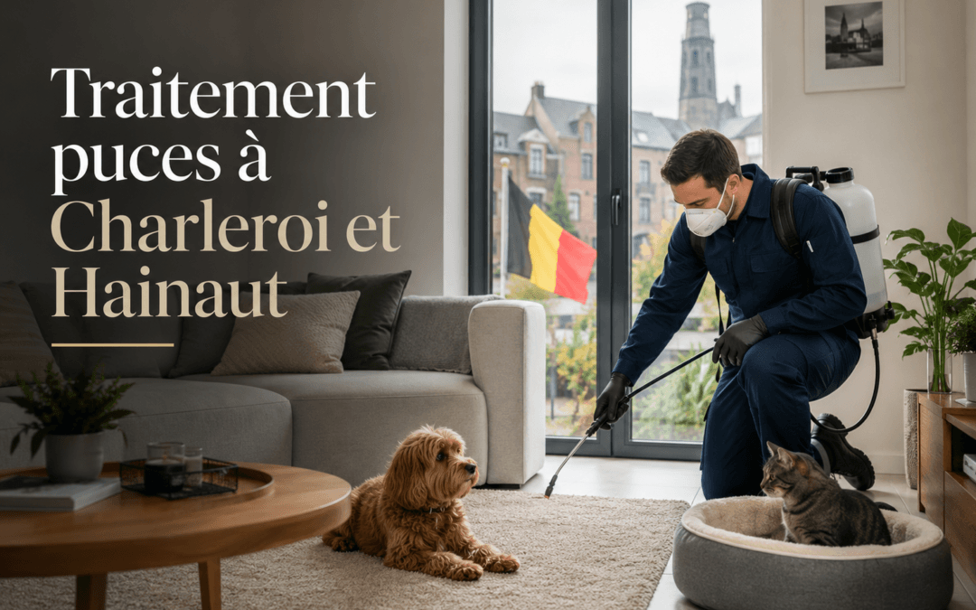Traitement puces à Charleroi et Hainaut