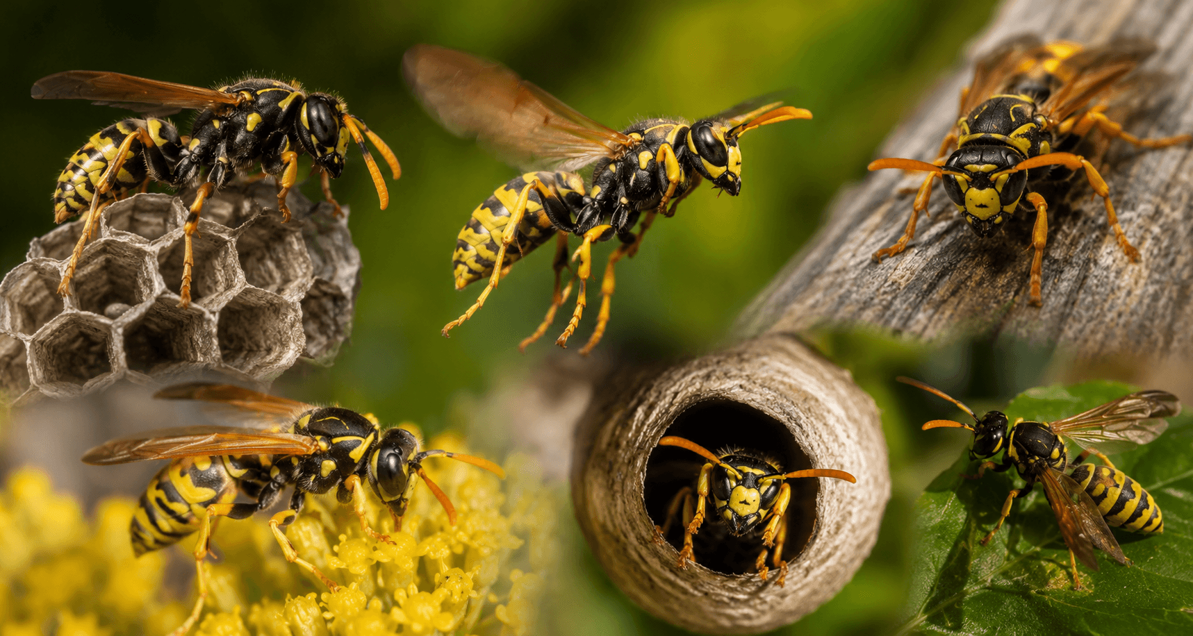 Différents types de guêpes, leurs nids et leurs habitats en Belgique