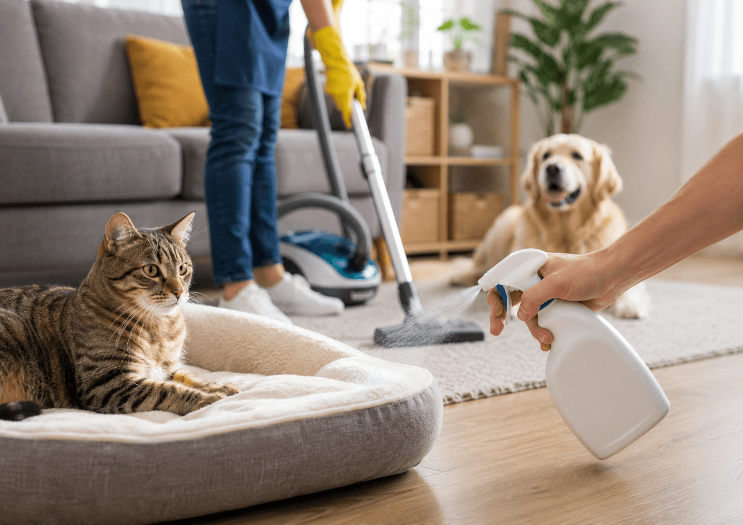 Nettoyage et prévention contre les puces dans une maison à Namur