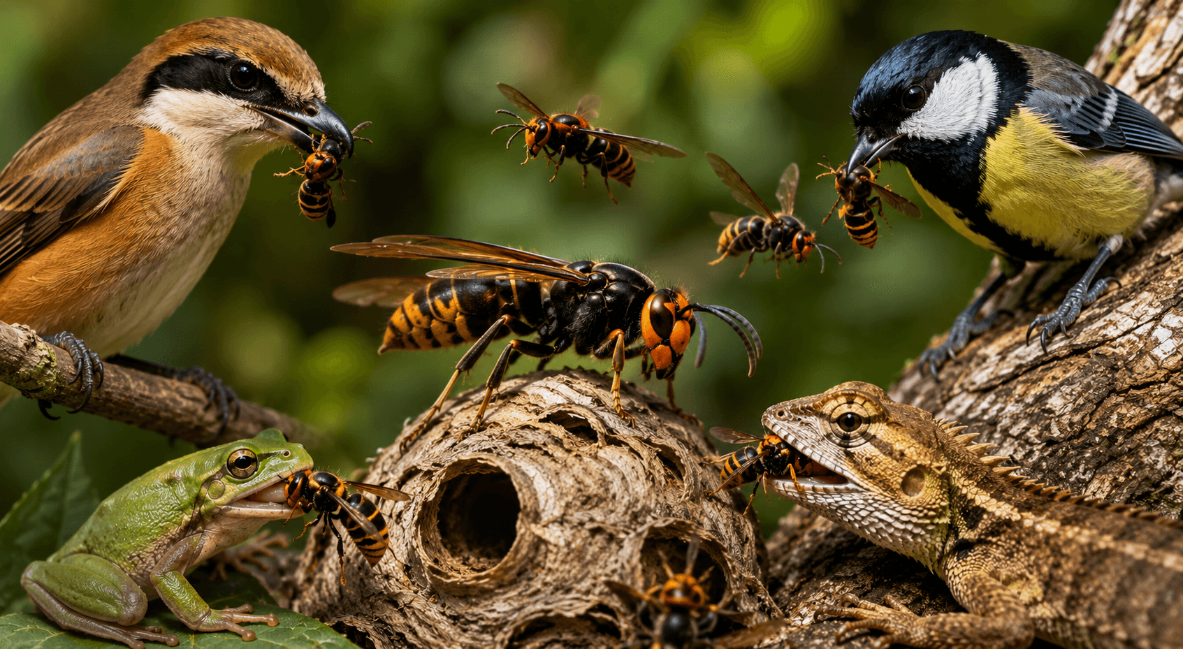 Prédateurs naturels du frelon asiatique