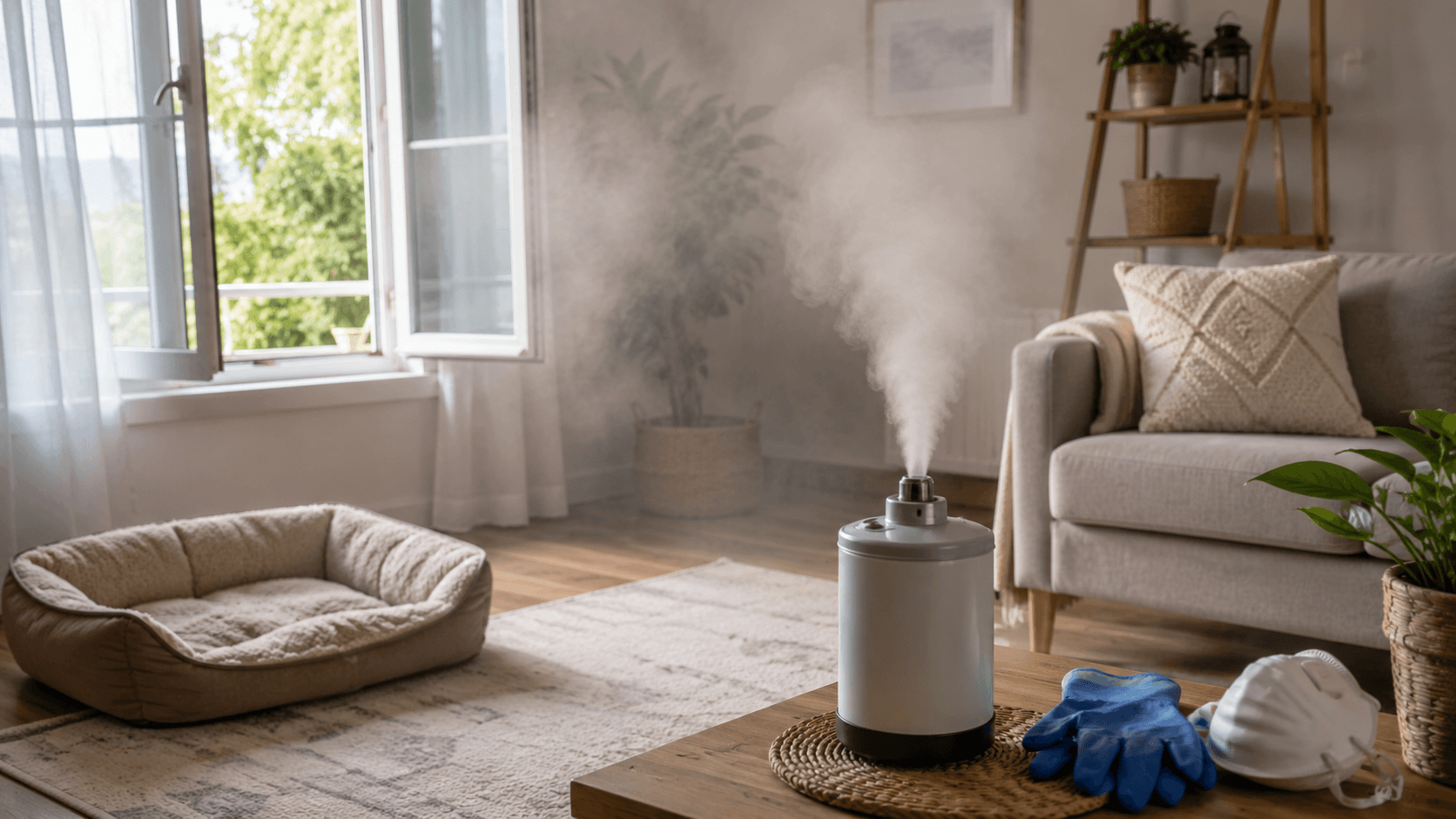 Utilisation d’un fumigène anti-puces dans une maison
